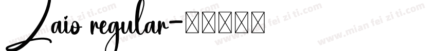 Zaio regular字体转换
